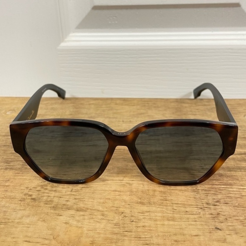 DIOR DIORID1 57-16 145 Dark Havana Tortoise Sunglasses - Picture 2 of 16
